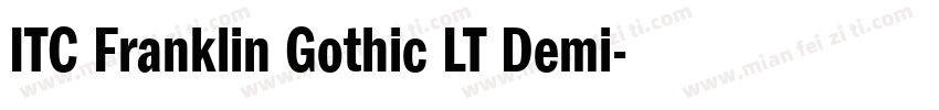 ITC Franklin Gothic LT Demi字体转换